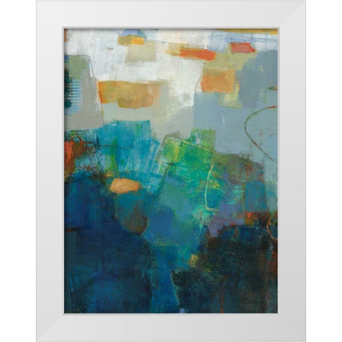 Air White Modern Wood Framed Art Print by Jachimiec, Sue