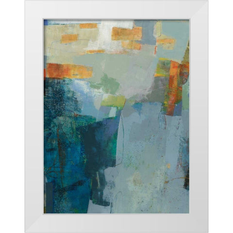 Ais White Modern Wood Framed Art Print by Jachimiec, Sue