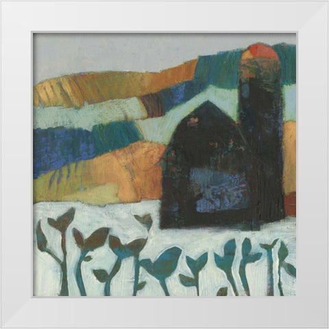 Wyandotte Barn I White Modern Wood Framed Art Print by Jachimiec, Sue