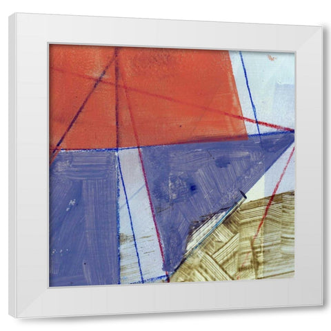 Abstract Mass I White Modern Wood Framed Art Print by Bellissimo Art