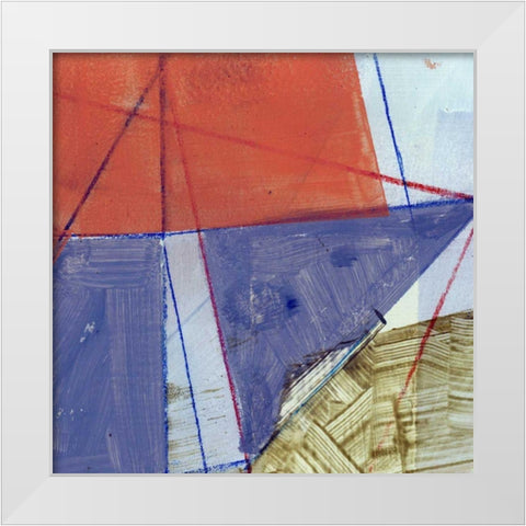 Abstract Mass I White Modern Wood Framed Art Print by Bellissimo Art