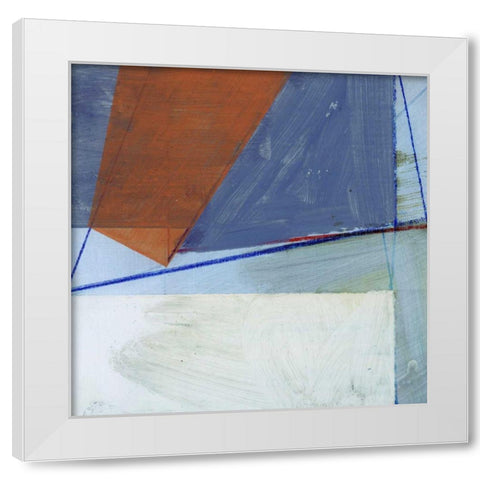 Abstract Mass II White Modern Wood Framed Art Print by Bellissimo Art