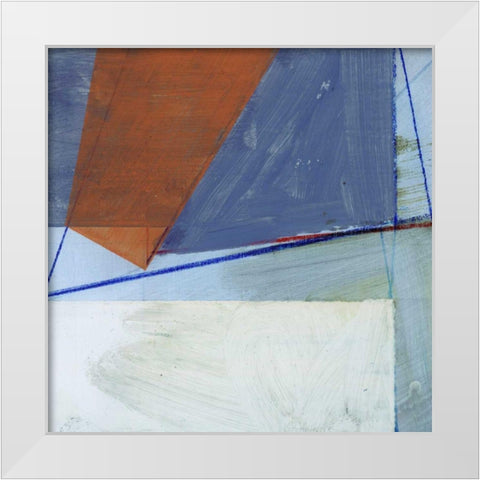 Abstract Mass II White Modern Wood Framed Art Print by Bellissimo Art