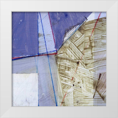 Abstract Mass III White Modern Wood Framed Art Print by Bellissimo Art