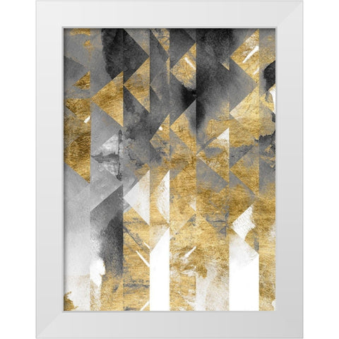 Gilt Reflections II White Modern Wood Framed Art Print by Zarris, Chariklia