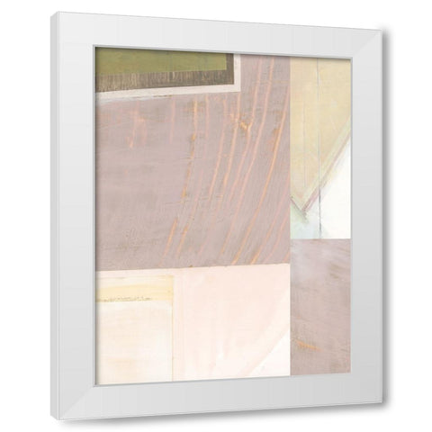 Pastel Bisects I White Modern Wood Framed Art Print by Bellissimo Art