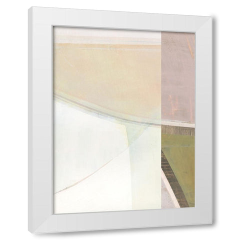 Pastel Bisects II White Modern Wood Framed Art Print by Bellissimo Art