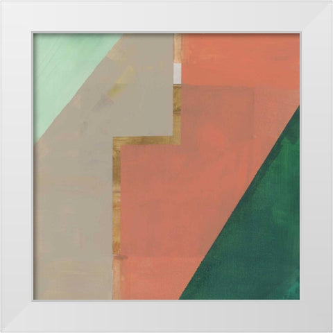 Pink Crop II White Modern Wood Framed Art Print by Bellissimo Art