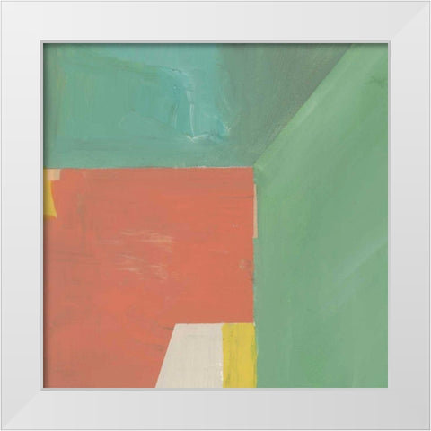 Pink Crop III White Modern Wood Framed Art Print by Bellissimo Art