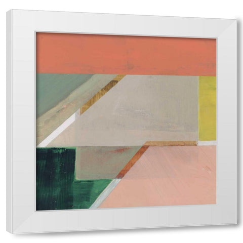 Pink Crop IV White Modern Wood Framed Art Print by Bellissimo Art
