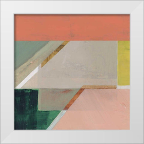 Pink Crop IV White Modern Wood Framed Art Print by Bellissimo Art