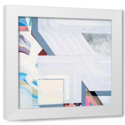 Smoking I White Modern Wood Framed Art Print by Bellissimo Art