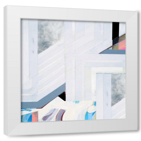 Smoking II White Modern Wood Framed Art Print by Bellissimo Art
