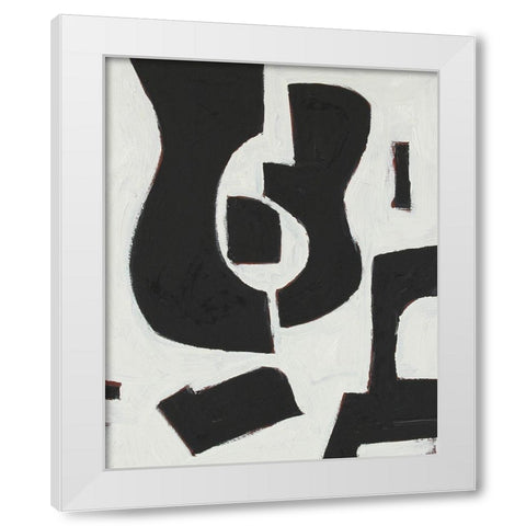 Six String II White Modern Wood Framed Art Print by Delamater, Rob