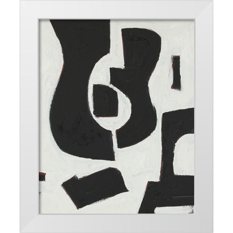 Six String II White Modern Wood Framed Art Print by Delamater, Rob
