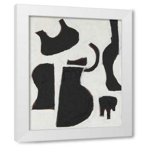 Six String III White Modern Wood Framed Art Print by Delamater, Rob