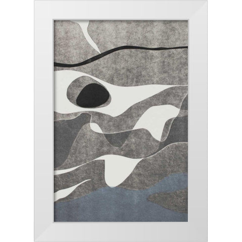 Naiad III White Modern Wood Framed Art Print by Delamater, Rob