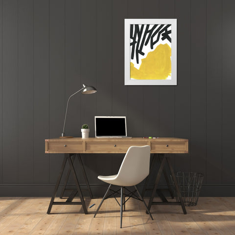 Color Block Maze III White Modern Wood Framed Art Print by Vess, June Erica
