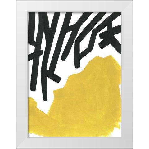 Color Block Maze III White Modern Wood Framed Art Print by Vess, June Erica