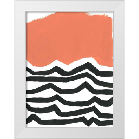 Color Block Maze VI White Modern Wood Framed Art Print by Vess, June Erica
