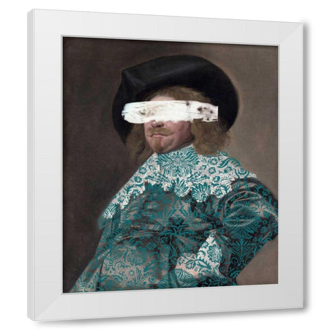 Masked Master II White Modern Wood Framed Art Print by Studio W