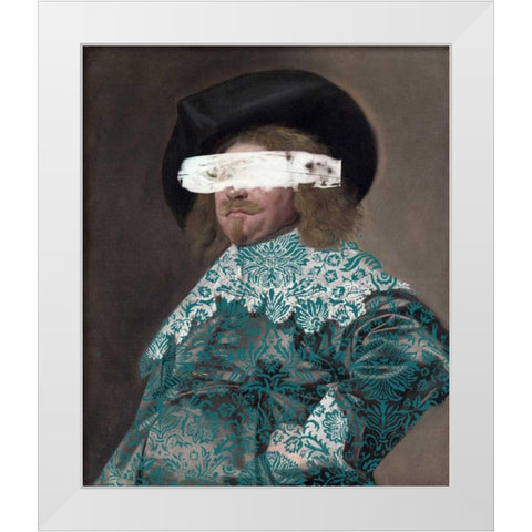 Masked Master II White Modern Wood Framed Art Print by Studio W