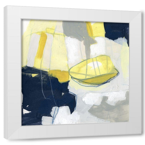 Totality IV White Modern Wood Framed Art Print by Vess, June Erica