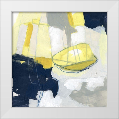 Totality IV White Modern Wood Framed Art Print by Vess, June Erica