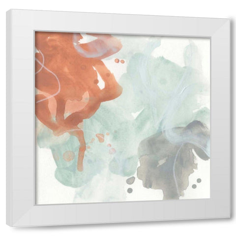 Clay Mist I White Modern Wood Framed Art Print by Vess, June Erica