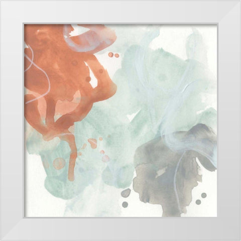 Clay Mist I White Modern Wood Framed Art Print by Vess, June Erica