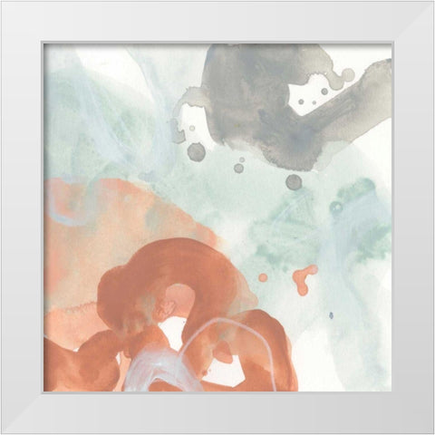 Clay Mist IV White Modern Wood Framed Art Print by Vess, June Erica
