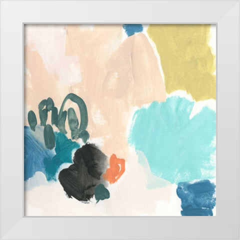 Polymeric II White Modern Wood Framed Art Print by Vess, June Erica