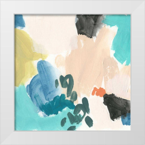 Polymeric IV White Modern Wood Framed Art Print by Vess, June Erica