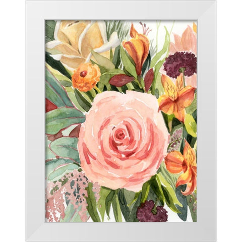 West Flora I White Modern Wood Framed Art Print by Popp, Grace