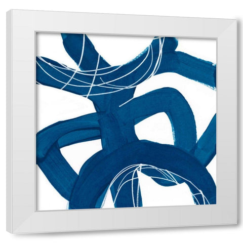 Spool V White Modern Wood Framed Art Print by Vess, June Erica
