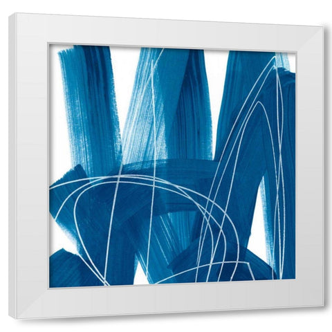 Spool VI White Modern Wood Framed Art Print by Vess, June Erica