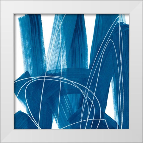 Spool VI White Modern Wood Framed Art Print by Vess, June Erica