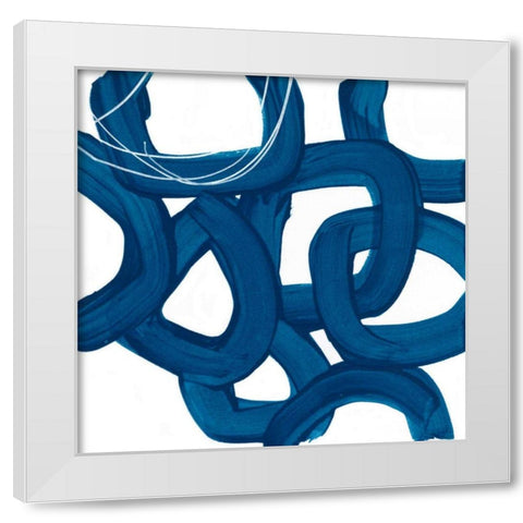 Spool VII White Modern Wood Framed Art Print by Vess, June Erica