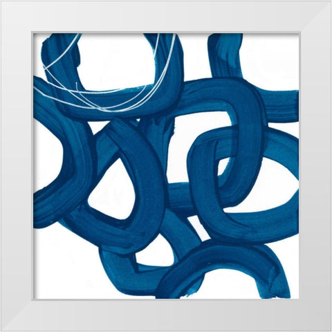 Spool VII White Modern Wood Framed Art Print by Vess, June Erica