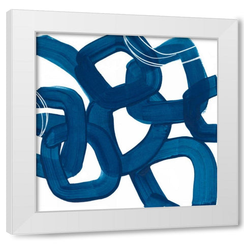 Spool IX White Modern Wood Framed Art Print by Vess, June Erica