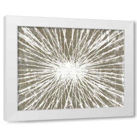 White Burst II White Modern Wood Framed Art Print by Studio W