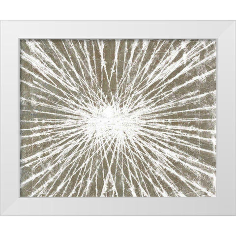 White Burst II White Modern Wood Framed Art Print by Studio W