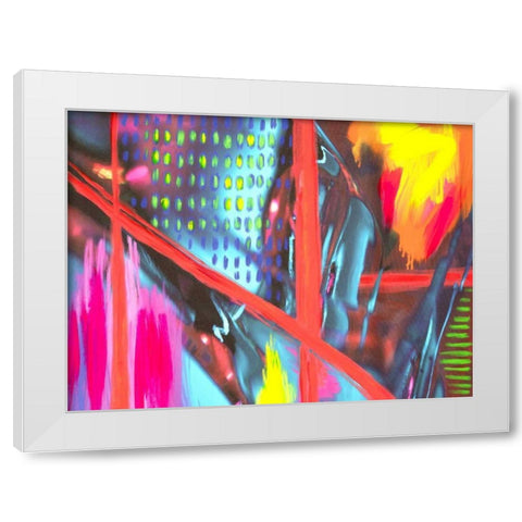 Color Crush I White Modern Wood Framed Art Print by Stramel, Renee W.