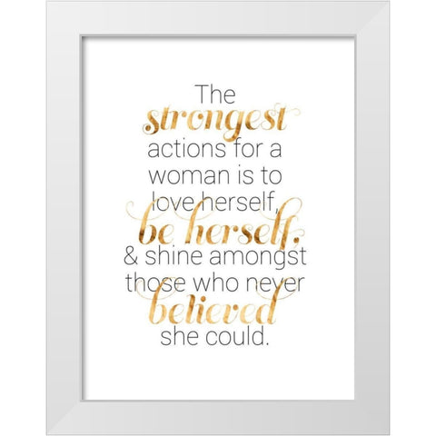 Women Who Know II White Modern Wood Framed Art Print by Popp, Grace