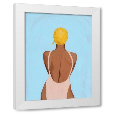 Swim Meet I White Modern Wood Framed Art Print by Popp, Grace