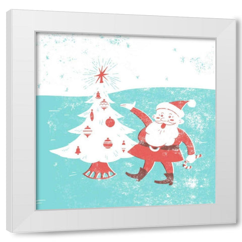 Mid-Century Christmas I White Modern Wood Framed Art Print by Green, Jacob
