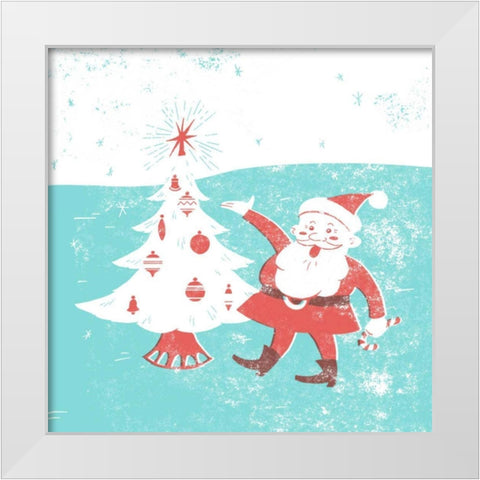 Mid-Century Christmas I White Modern Wood Framed Art Print by Green, Jacob