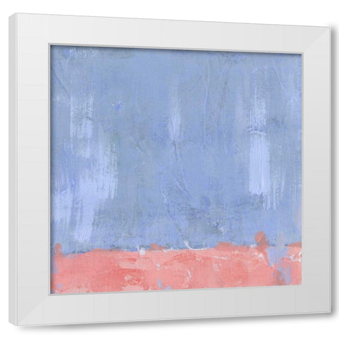 Pastel Pitch I White Modern Wood Framed Art Print by Green, Jacob