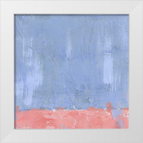 Pastel Pitch I White Modern Wood Framed Art Print by Green, Jacob