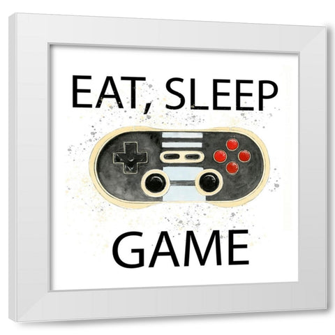 Game Day I White Modern Wood Framed Art Print by Warren, Annie